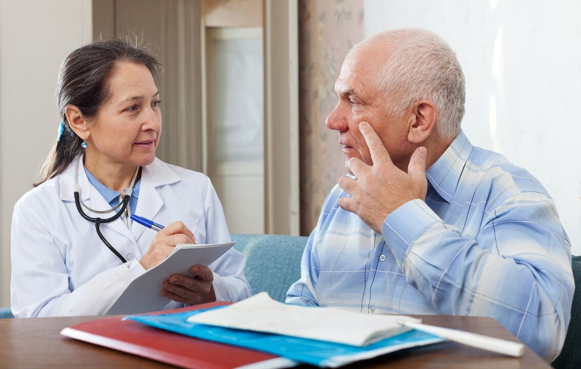 Consiglio medico con prostatite